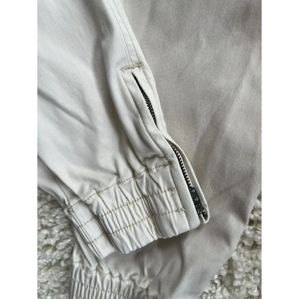 Spanx Stretch Twill Jogger Pant Parchment Off White M - Picture 8 of 8